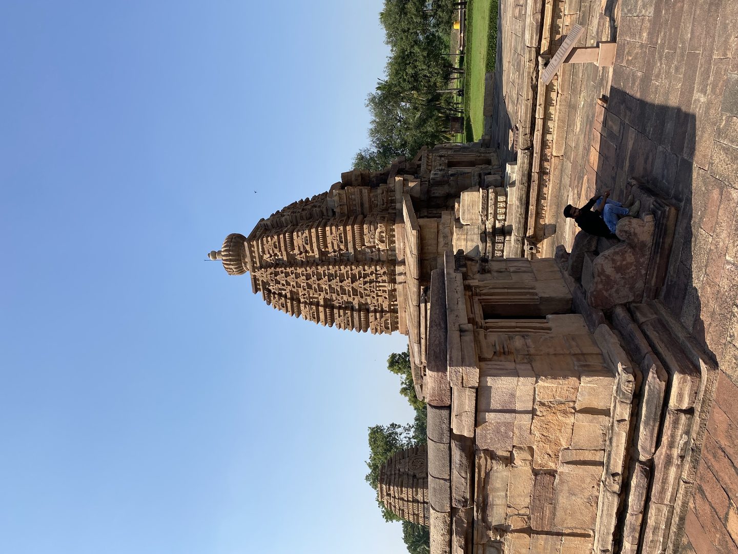 7th-century sandstone temples of the Chalukya dynasty glowing warmly at sunset in Pattadakal