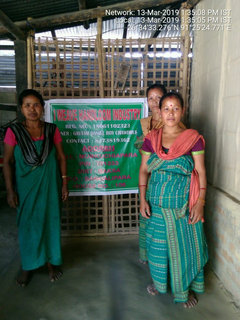 Traditional Assamese weaver crafting golden Muga silk on indigenous handloom