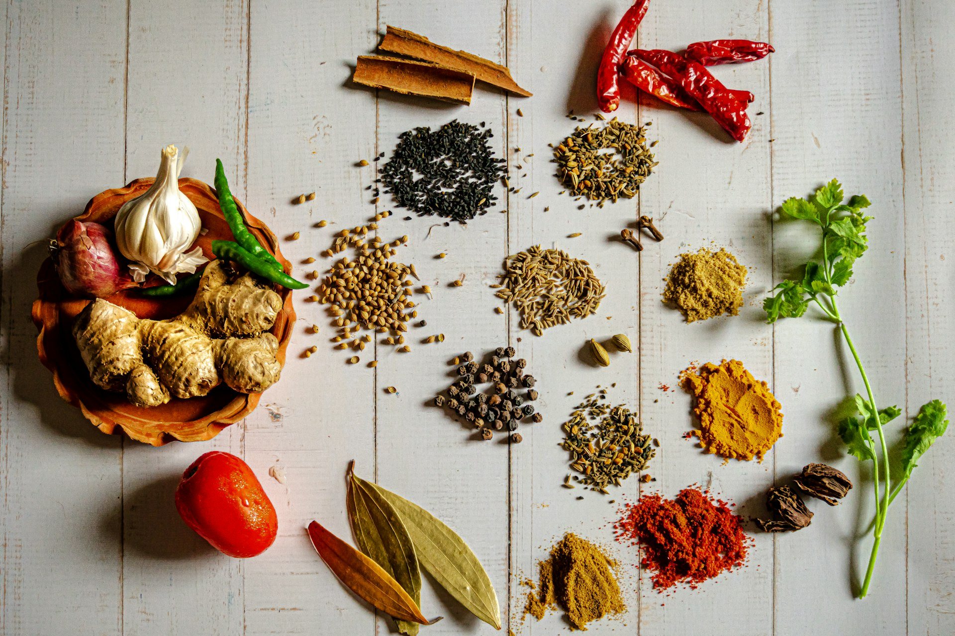 Authentic regional whole Indian spices and traditional culinary terroirs celebrating India's gastronomic diversity