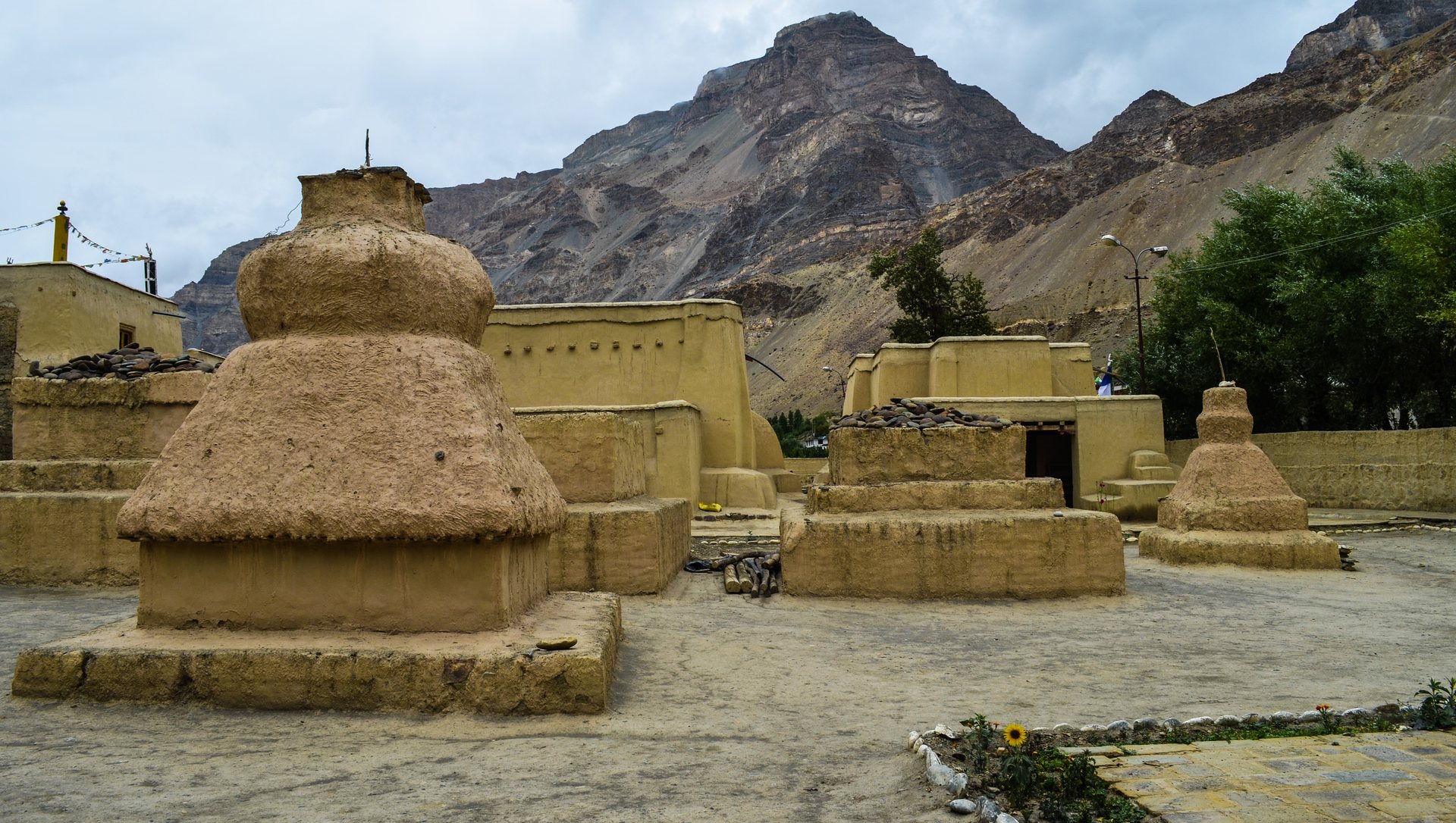 Ancient sun-dried mud monastery of Tabo in Spiti Valley founded in 996 CE