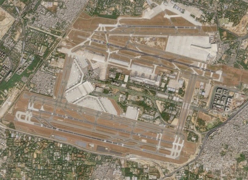 International airport passenger arrival concourse and automated e-Gates in India