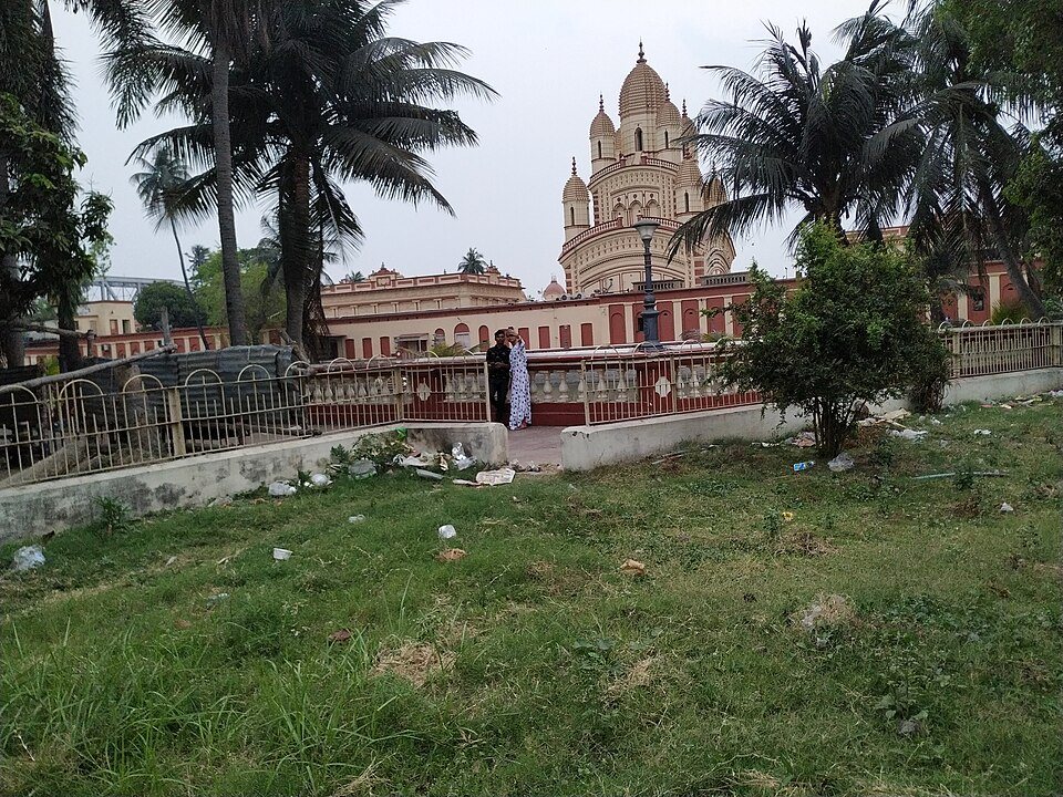 Dakshineswar Kali Temple along the banks of the Hooghly River in Kolkata